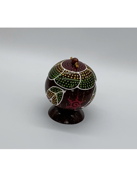 Objet décoratif en bois coloré