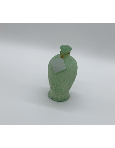 Groene glazen vaas