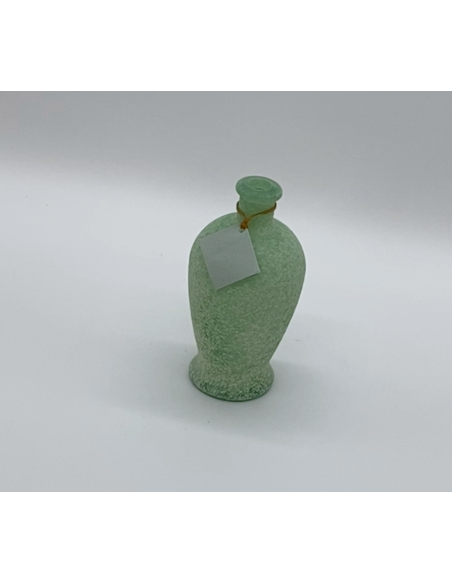 Groene glazen vaas
