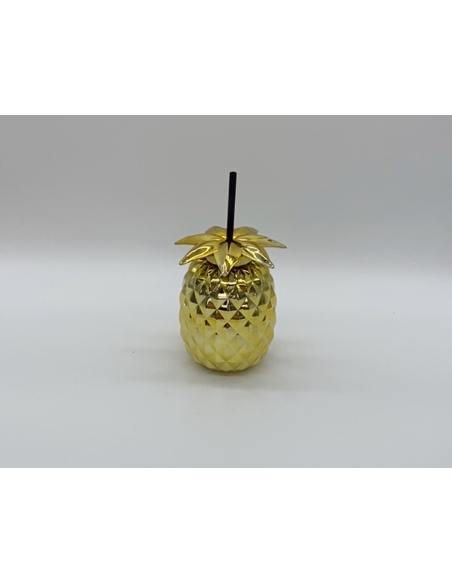 Objet décoratif ananas doré
