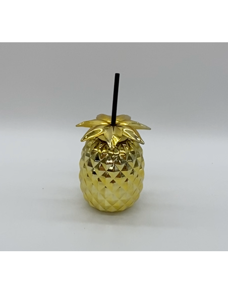Objet décoratif ananas doré