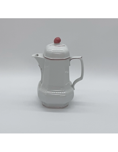 Witte porseleinen theepot
