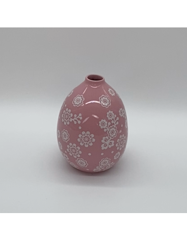 Roze keramische vaas