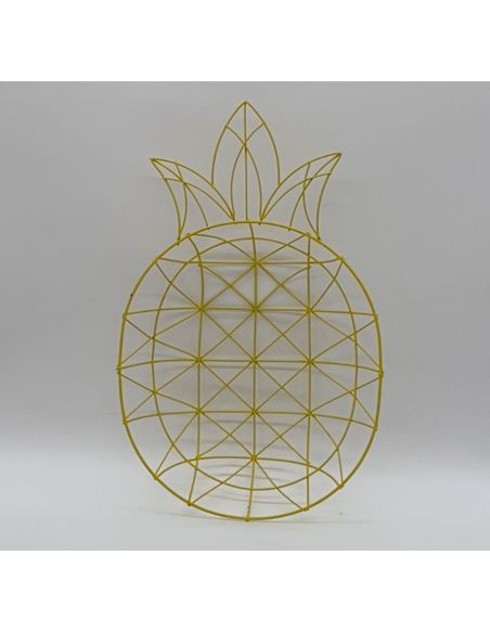 Support en fil métallique en forme d'ananas
