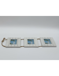 Witte drievoudige fotolijsten 2