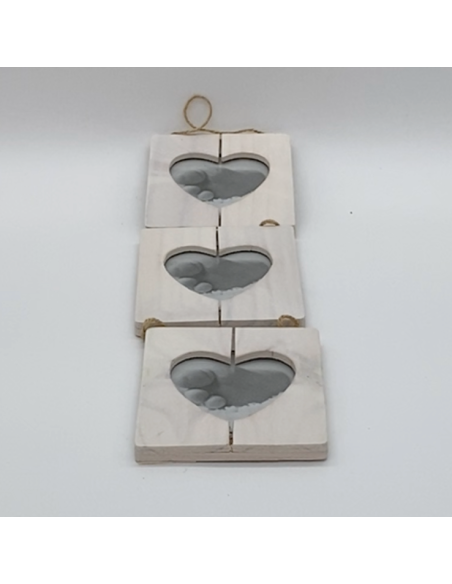 Hartvormige houten decoratie