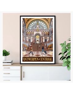 Affiche Antwerpen-Centraal...