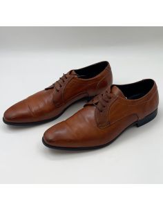 Chaussures en cuir marron -...