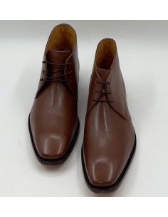 Bruine leren laarzen maat 42 2