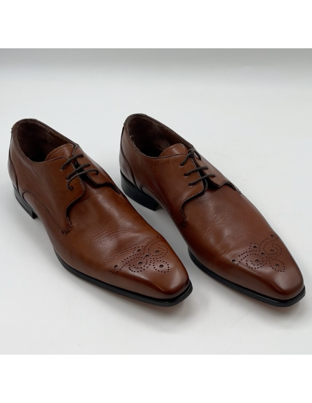 Bruine leren schoenen - maat 44