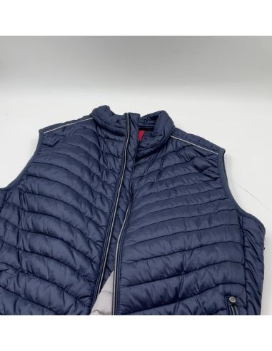 Blauw mouwloos vest