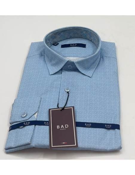 Chemise BAD Paris bleu - taille M 39/40