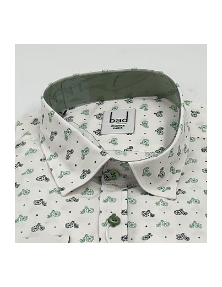 BAD shirt met fietsmotieven - maat XL 43/44