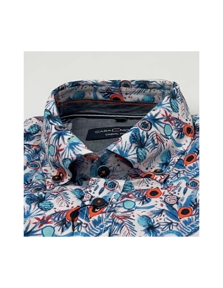 Casa Moda shirt met kleurrijke patronen - maat M 39/40