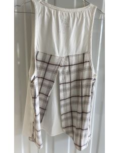 T-shirt dos nu carreaux 2