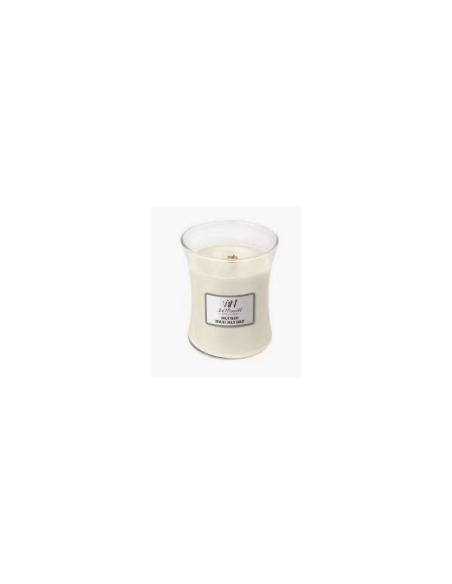 MEDIUM Woodwick geurkaars - geur: Solar Ylang Ylang. Brandduur: 60 uur.