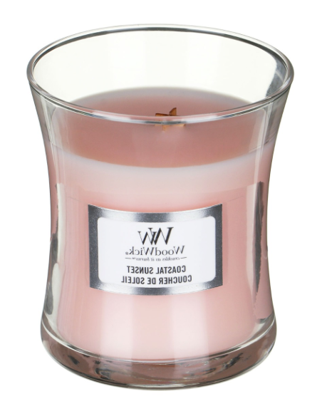 MEDIUM Woodwick Geurkaars - Geur: Zonsondergang. Brandduur: 60 uur.
