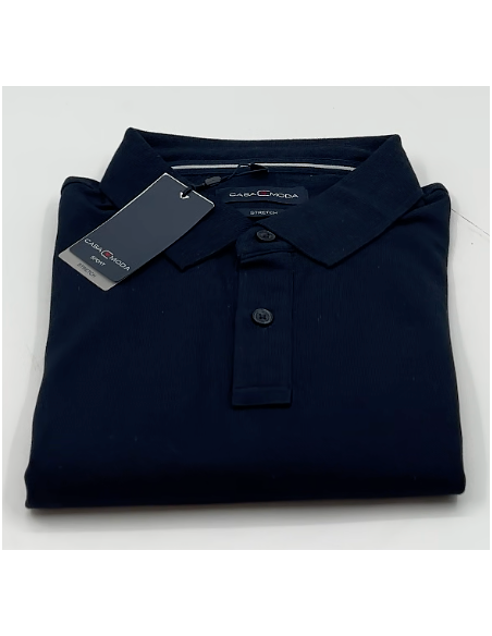 Polo Casa Moda. Korte mouwen. Kleur: donkerblauw. Maat: XL