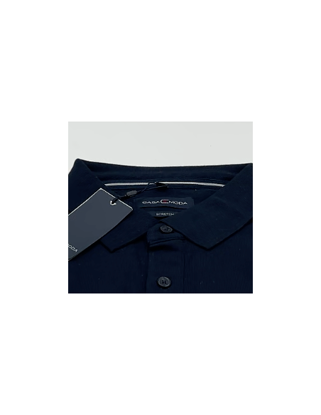 Polo Casa Moda. Korte mouwen. Kleur: donkerblauw. Maat: XL