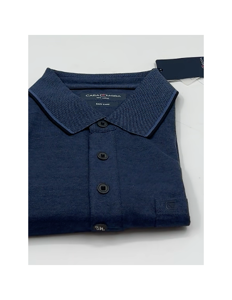 Polo Casa Moda. Korte mouwen. Kleur: marineblauw. Maat: L