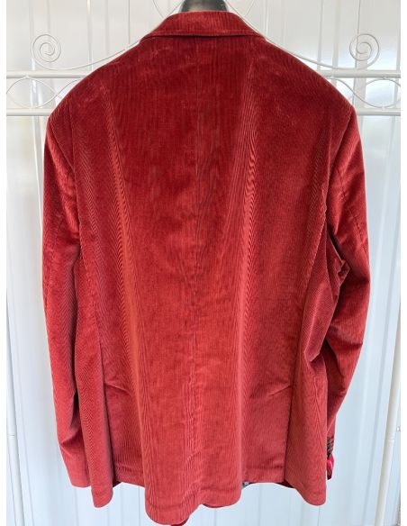 Rood corduroy jasje. Maat: 62