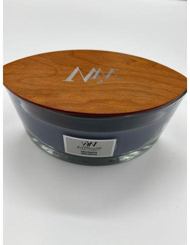 Woodwick kaars. Geur: Hypnoflore.