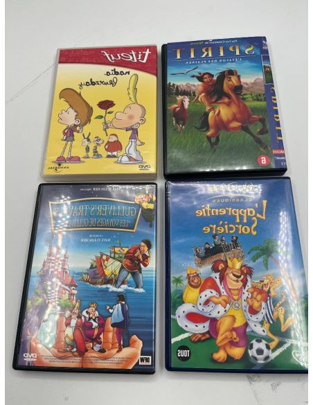 Set van 4 dvd's voor kinderen.