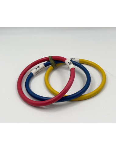 Set kleurrijke hoepels