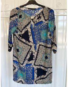 Tunique ZARA BASIC bleue à... 2