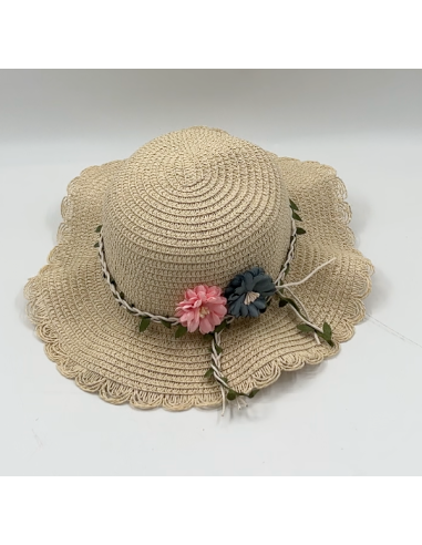 Chapeau en paille décoré