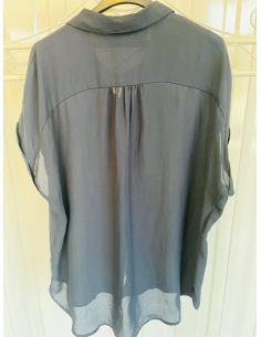Mango marineblauw overhemd 2