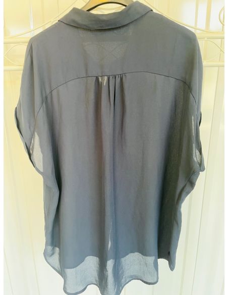 Mango marineblauw overhemd