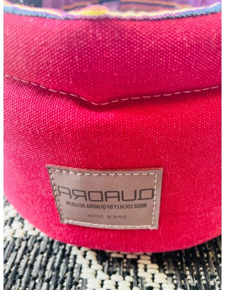 Sac de transport, rabat velcro + fond amovible 40CM. Coloris: fuchsia.