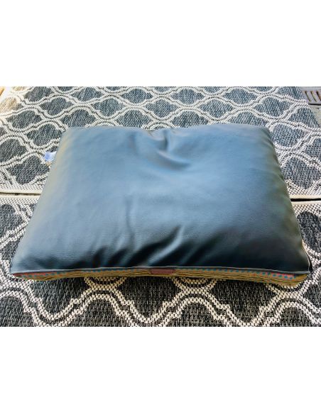 Matelas ouatiné déhoussable QUADRA pour animaux. 70/50CM. Coloris: turquoise
