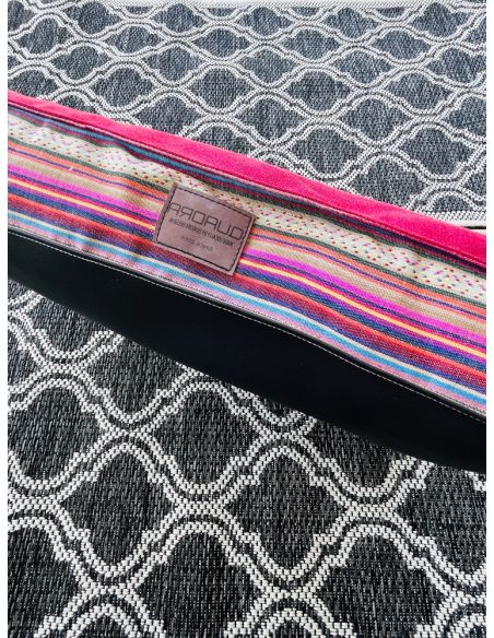 Matelas ouatiné déhoussable QUADRA pour animaux. 60/40CM. Coloris: fuschia