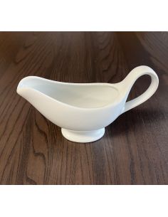 Saucière blanche en porcelaine
