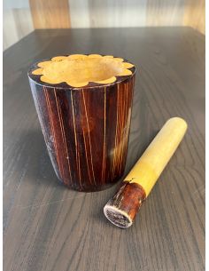Mortier et pilon en bois... 2
