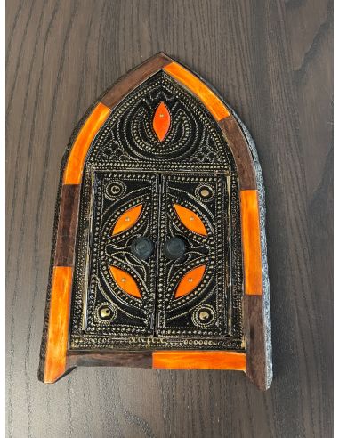 Mini miroir décoratif en bois