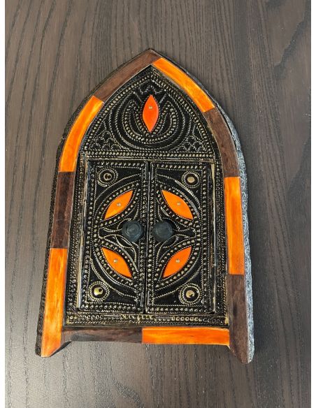 Mini miroir décoratif en bois
