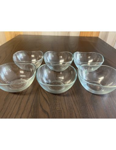 Lot de 6 coupelles en verre (dessert)