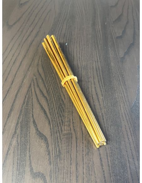 6 paires de baguettes chinoises en inox. couleur: doré