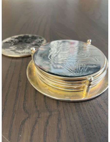 lot de 6 sous-verres motifs canard.