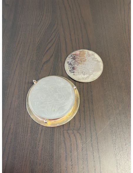 lot de 6 sous-verres motifs canard.