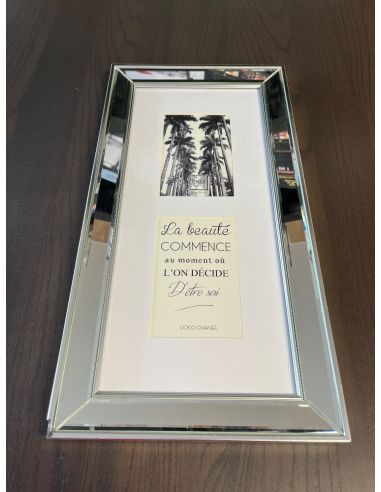 Cadre miroir Coco Chanel
