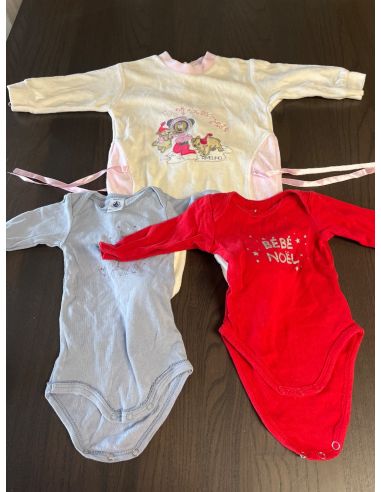 Lot de 2 bodys + & pyjama bébé. 3 mois.