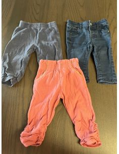 Lot de 3 pantalons bébé. 6...