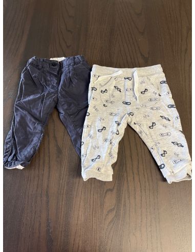Lot de 2 pantalons bébé.