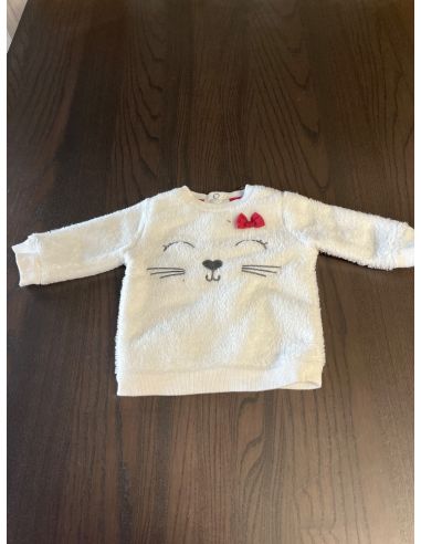 Sweatshirt blanc lapin Gémo bébé. 3...