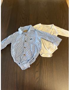 Lot de 2 body's bébé. 6-12...