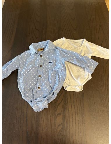 Lot de 2 body's bébé. 6-12 mois.